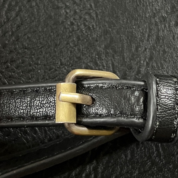 Antik Kraft Black Vegan Leather Beaded Crossbody Bag - Picture 6 of 9